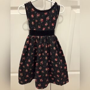 OshKosh B'gosh VINTAGE Black Floral Kids Dress - 3T